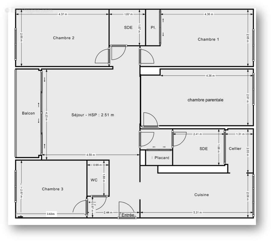 Exclusivité   grand appartement familial avec vue dégagée et fort potentiel a meudon la foret - photo 7