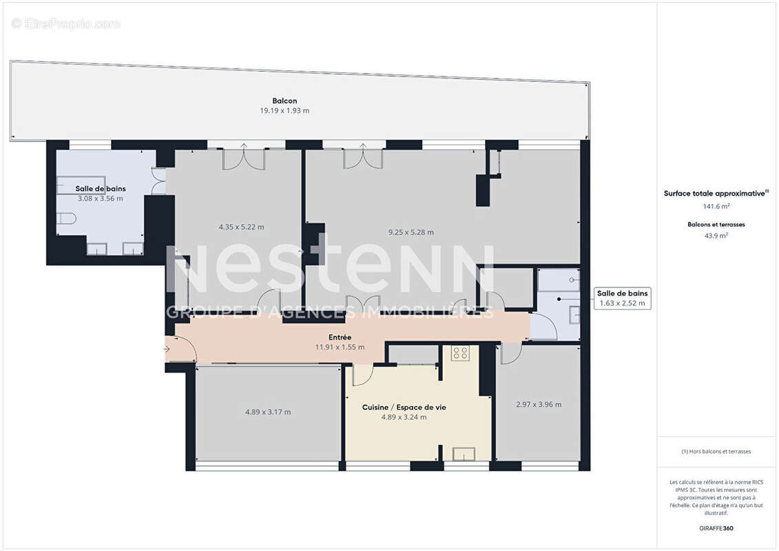 Appartement à PARIS-18E