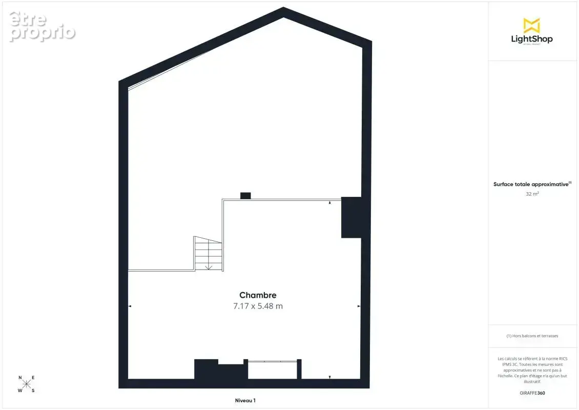 Coup de cœur – 3 pièces 82,5 m² carrez (98,5 m2 au sol) – Dernier étage lumineux avec vue exceptionnelle sur la Saône, parking – - photo 12