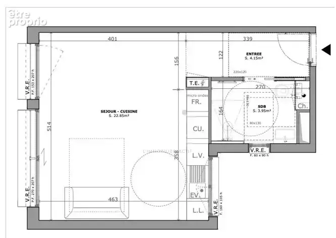 Paris 15 centre. studio / prestations de standing. - photo 2