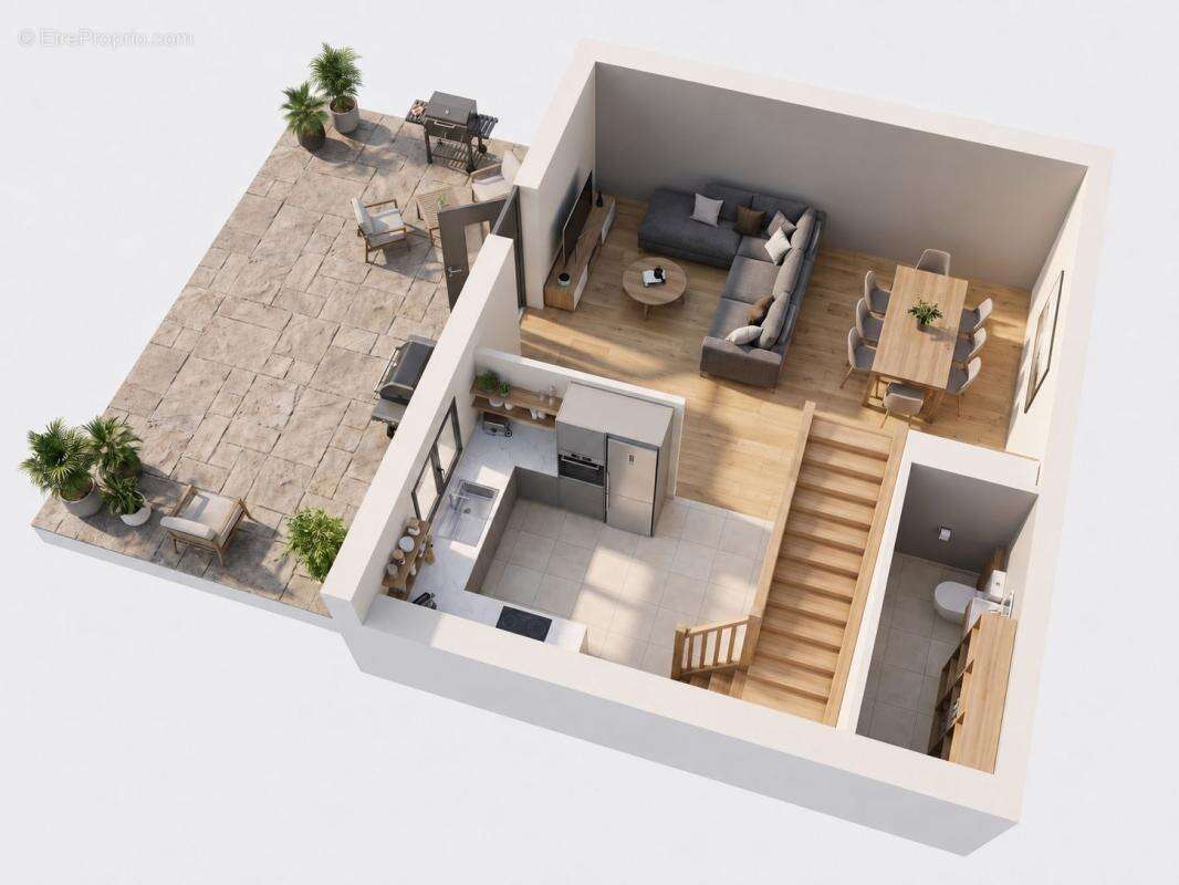 T4 Duplex spacieux de 76 m² avec extérieur privatif — Idéal famille / premier achat à Chamagnieu - photo 2