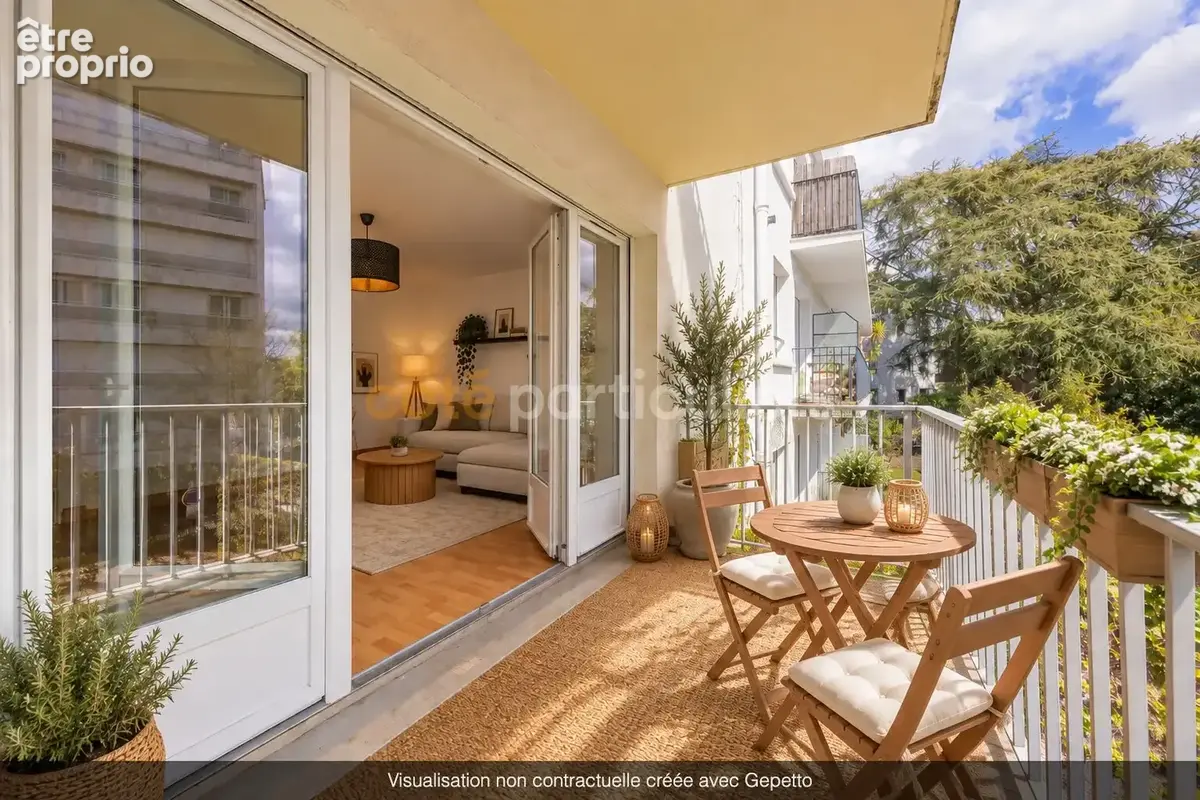 Nantes saint-félix -- 70 m² -- 2 chambres -- 2 balcons -- parking couvert - photo 2