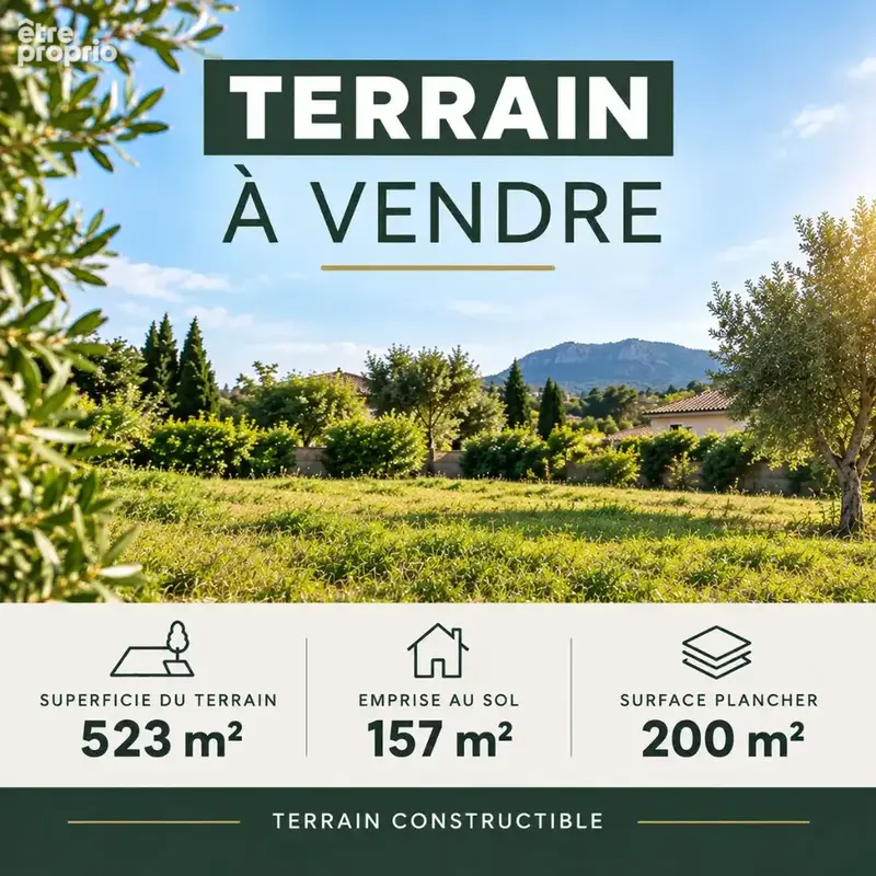 Photo Terrain à La Bouilladisse au prix de 230 000€