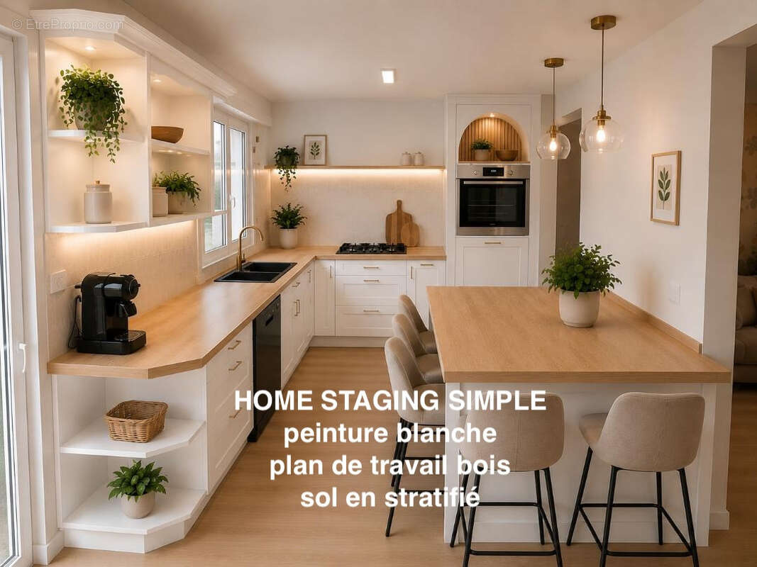 Petite-Synthe centre: maison de ville, pièce de vie de 50m2, 3 chambres, dressing, jardin et garage. - photo 2