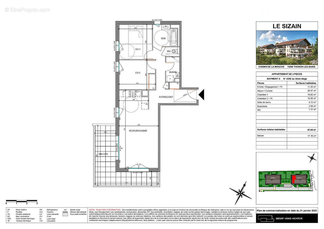 Appartement à THONON-LES-BAINS