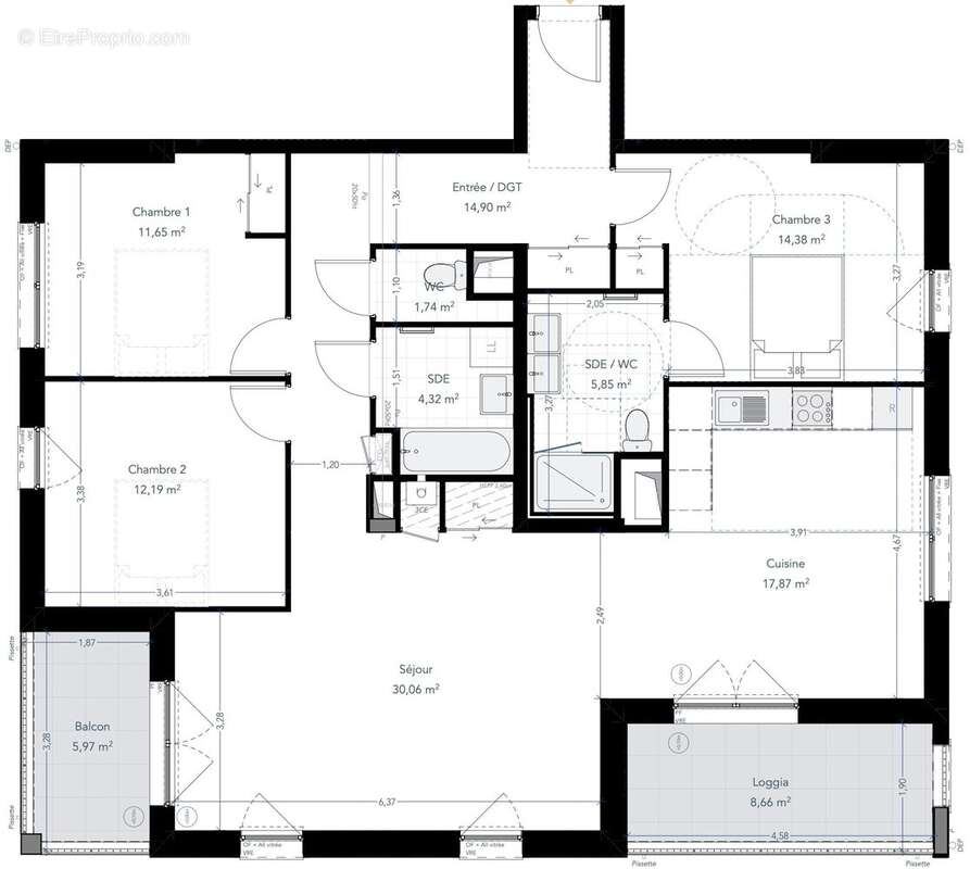 Appartement 113 m² à Plouharnel  - photo 4