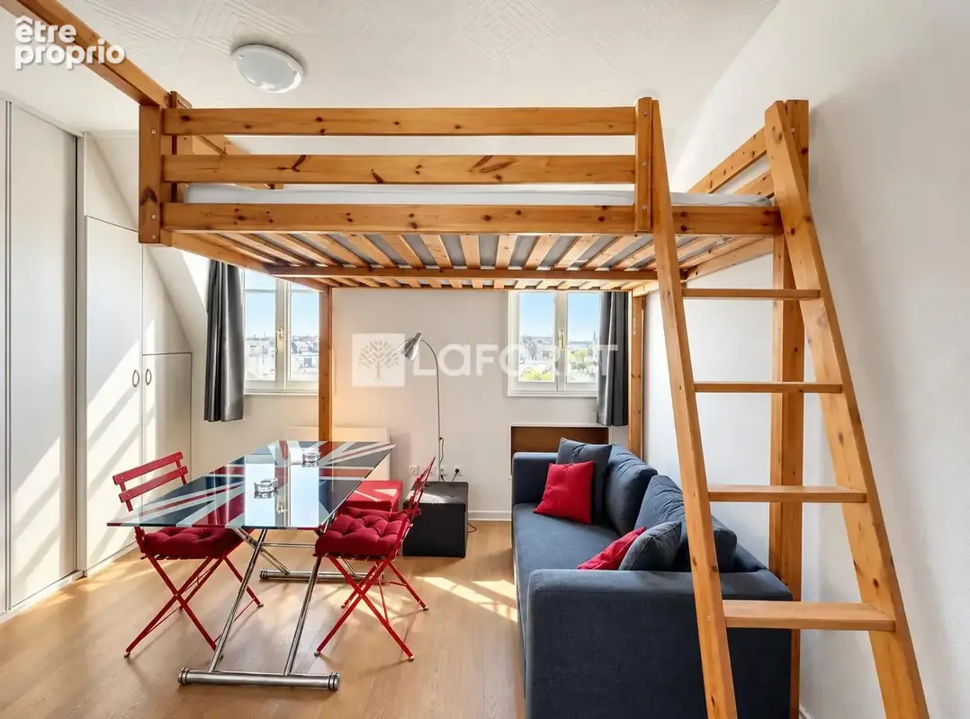 Studio 16 m² - porte dauphine / lalo - photo 3