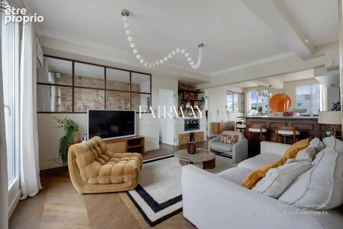 Appartement de 83m2 et 17m2 de terrasse vue Tour Eiffel - photo 4