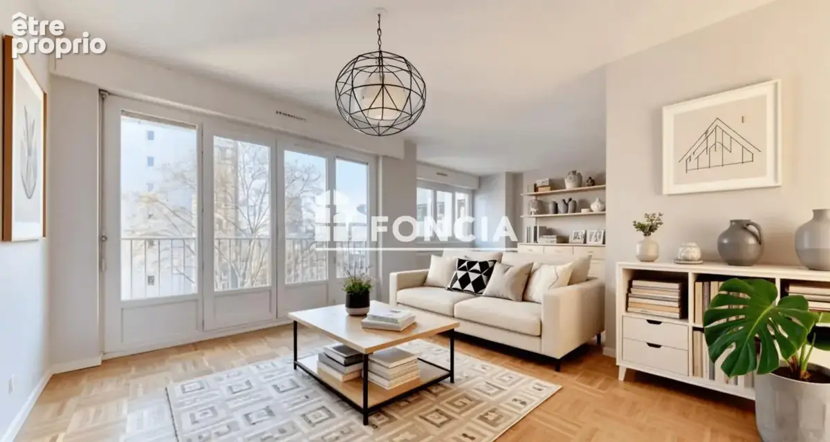 Lyon 6 - T2 de 47 m2 - Balcon et parking privatif - photo 9