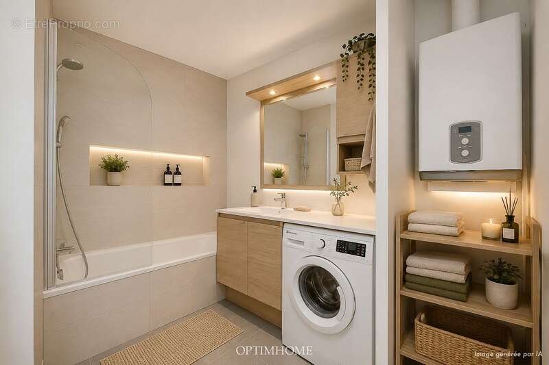 Mairie des lilas -  immeuble 2012 - appartement 3 pièces - 2 chambres– 53 m² – - photo 5
