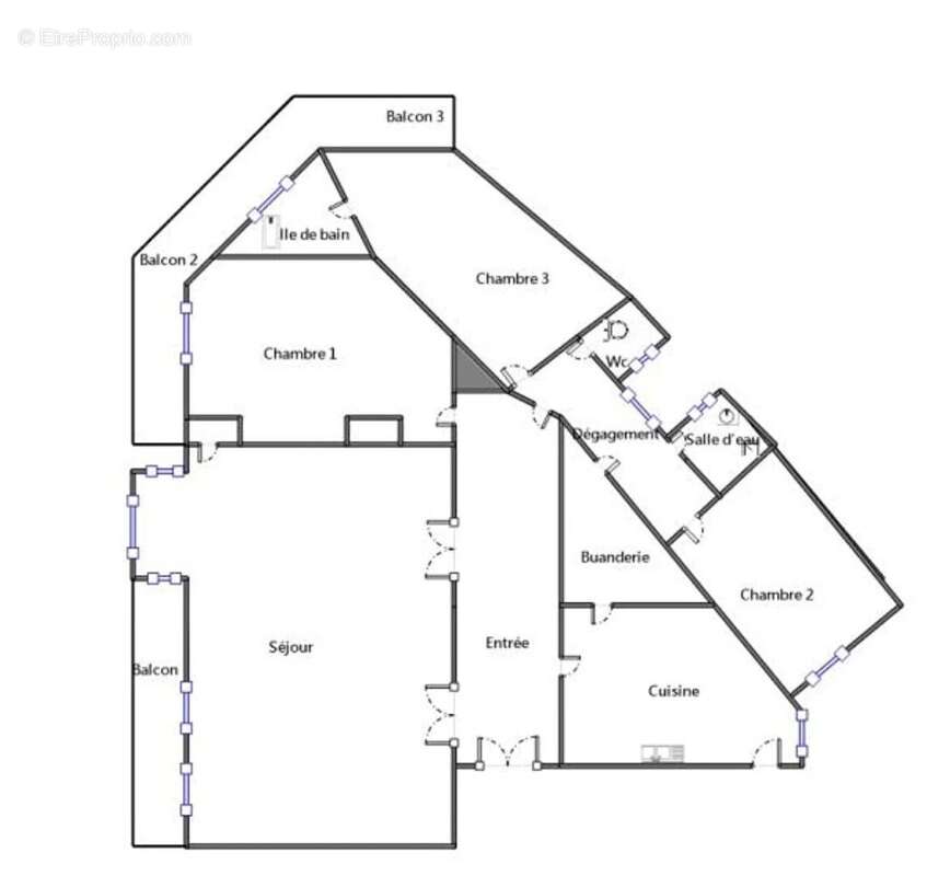 Appartement à PARIS-15E