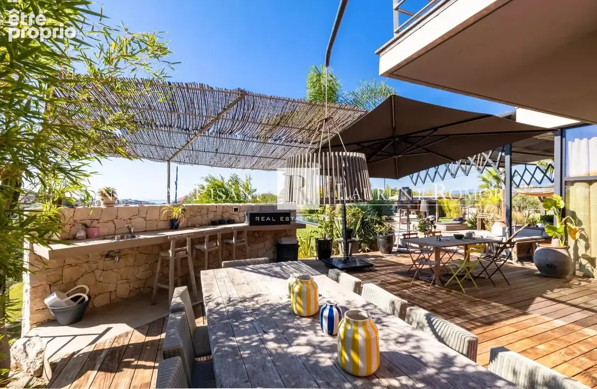 Co-exclusivité propriete a vendre a nice - cremat - villa d'architecte - piscine - vue mer - photo 4