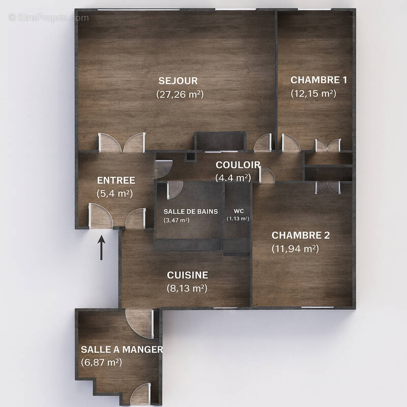 Appartement à PARIS-14E