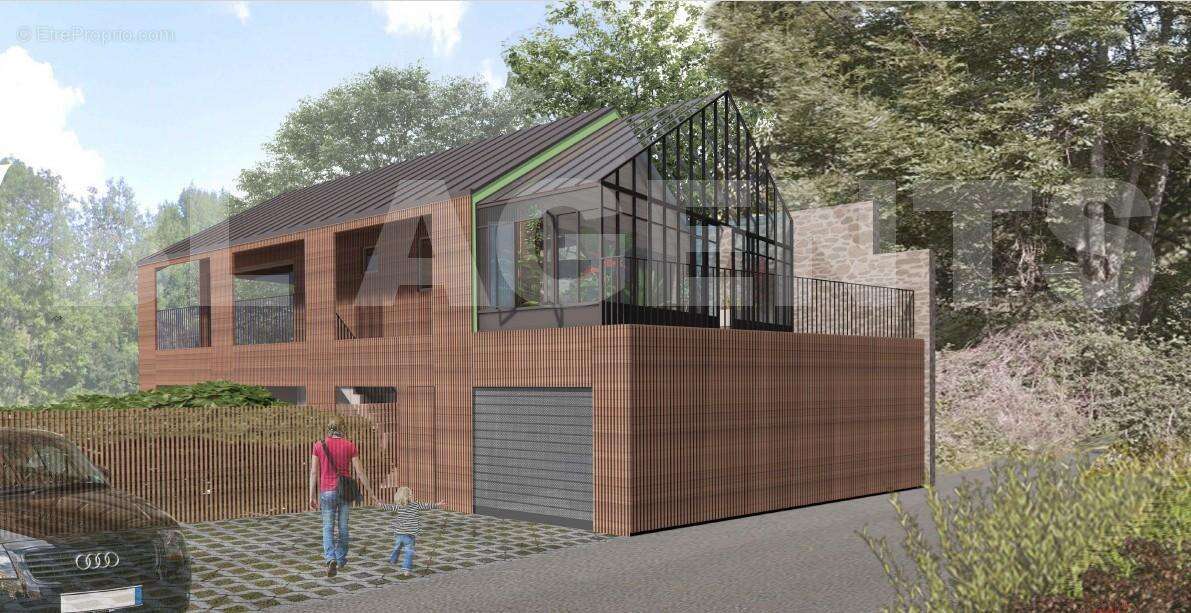 Photo 3D maison architecte 152m² terrain 400m² - Terrain à MAGNY-LE-HONGRE