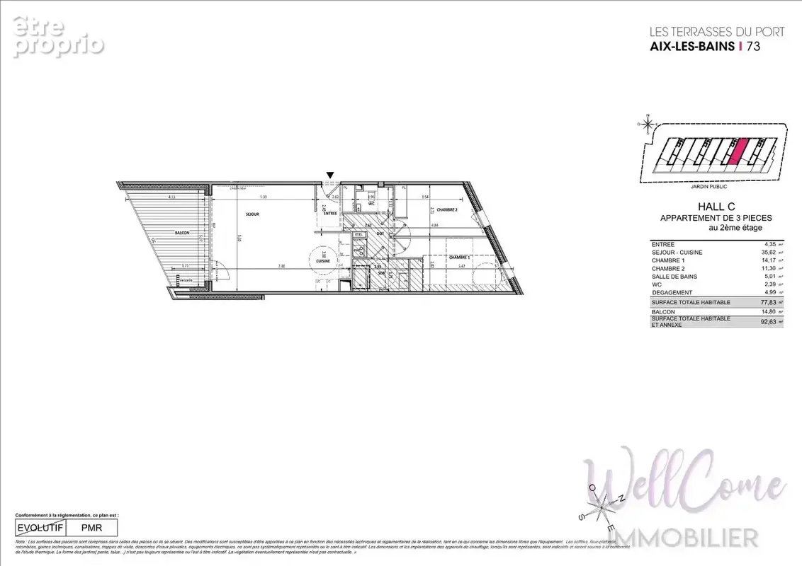 VEFA - Appartement T3 de 77m² avec garage double et cellier à Aix-Les-Bains ! - photo 6