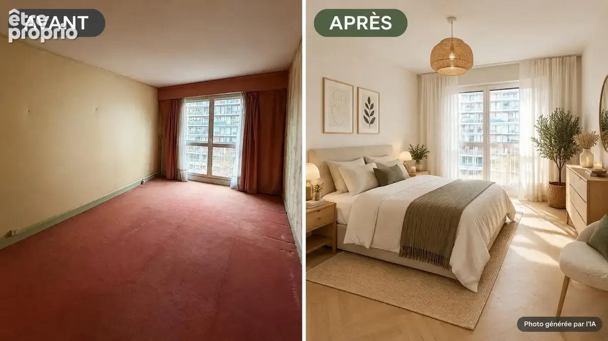 PARIS 15ème - BEAU POTENTIEL - 3 pièces traversant avec BALCON et CAVE - photo 3