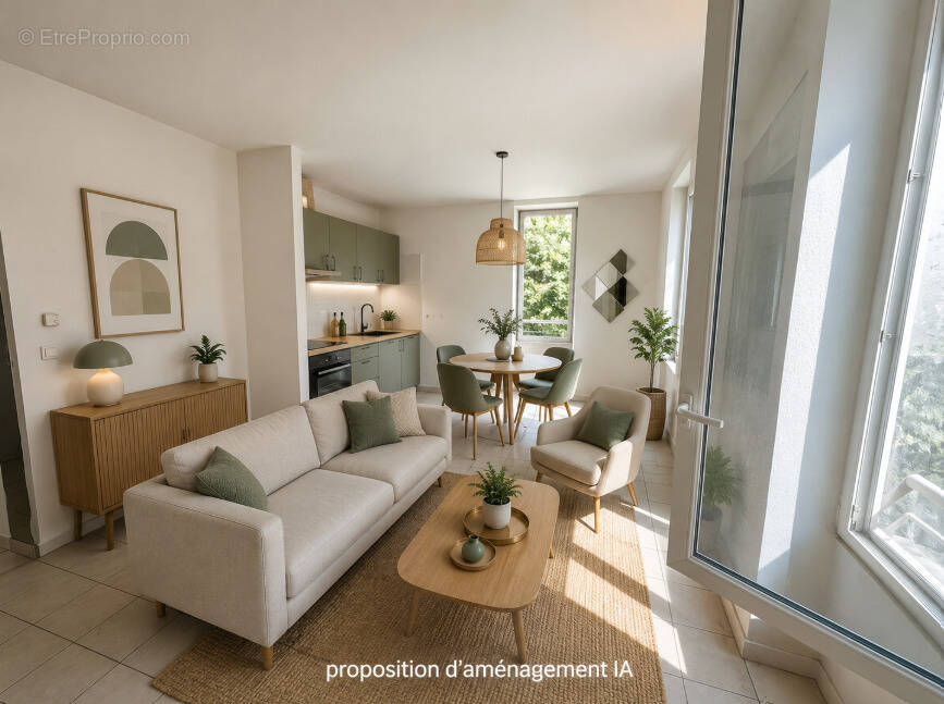 T2 de 46,61 m2 Loi Carrez   Place du 4 Septembre   Marseille 7e - photo 2