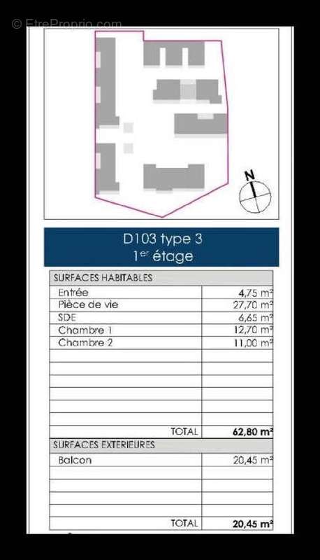 Appartement à DOMPIERRE-SUR-MER