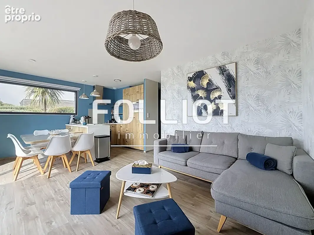 A Vendre Maison de plain pied Ossature bois à Hatainville à 5 minutes du centre de CARTERET et de la plage. - photo 4