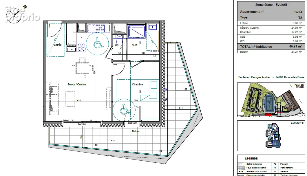 Appartement à THONON-LES-BAINS