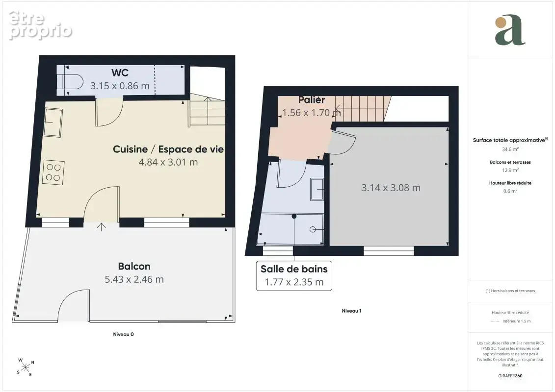 Beau duplex "esprit maison" rénové et confortable au cœur du 18ᵉ arrondissement - photo 16