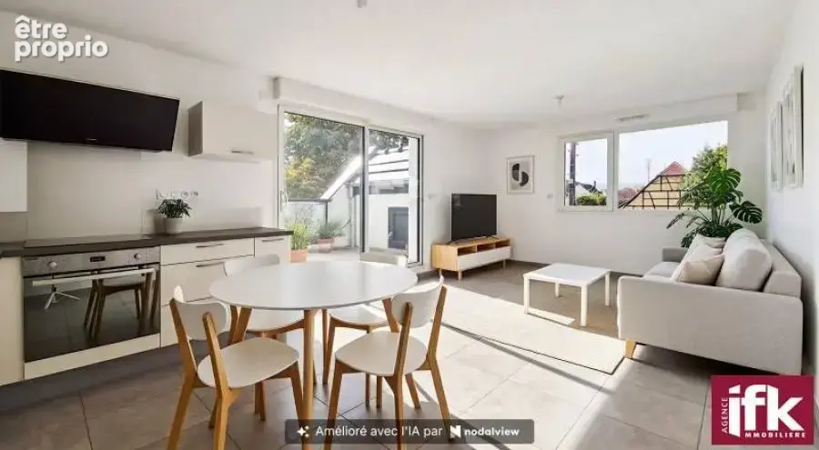 HORBOURG-WIHR : Appartement 2 pièces avec terrasse, garage et parking - photo 2