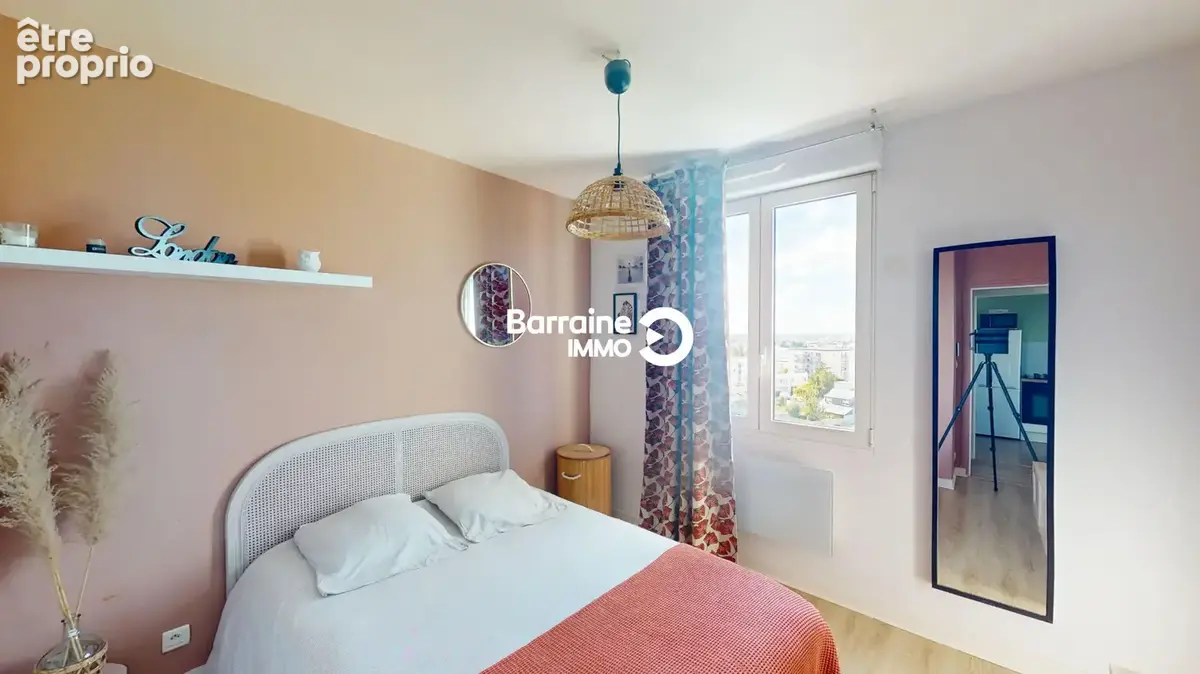 A Vendre Brest Kerichen Appartement T3 60m² 2 Chambres Ascenseur Stationnement Balcon Vue Dégagée - photo 8