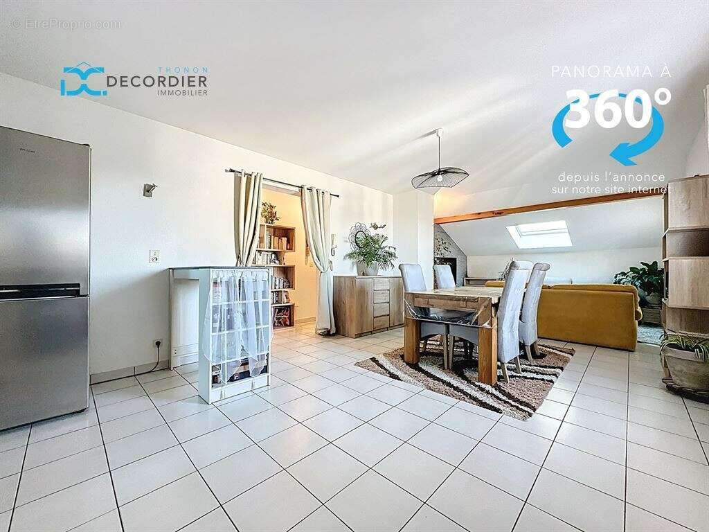 Thonon-les-bains appartement t3 bis 77m² et 91m2 au sol - photo 3