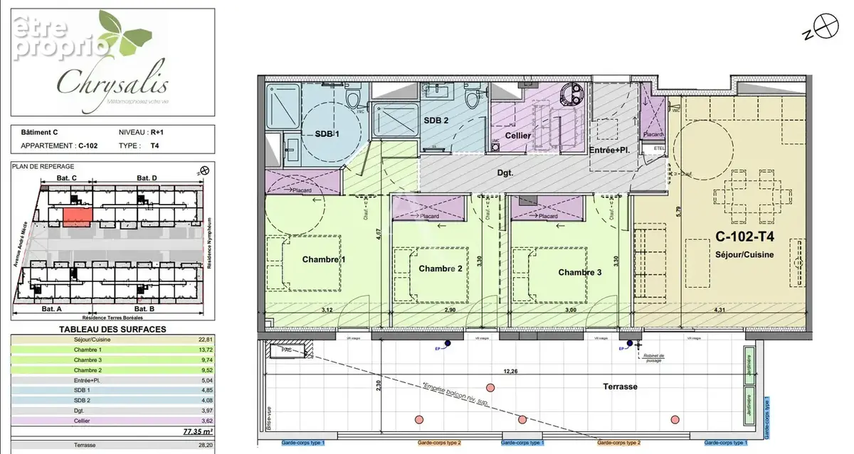 T4 NEUF Normes RE2020 Appartement Neuf NARBONNE  - Livraison Octobre 2027 - photo 5