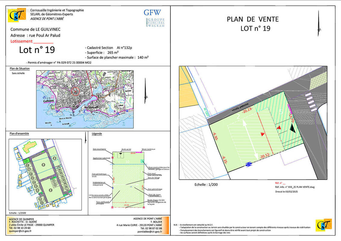 Terrain à GUILVINEC