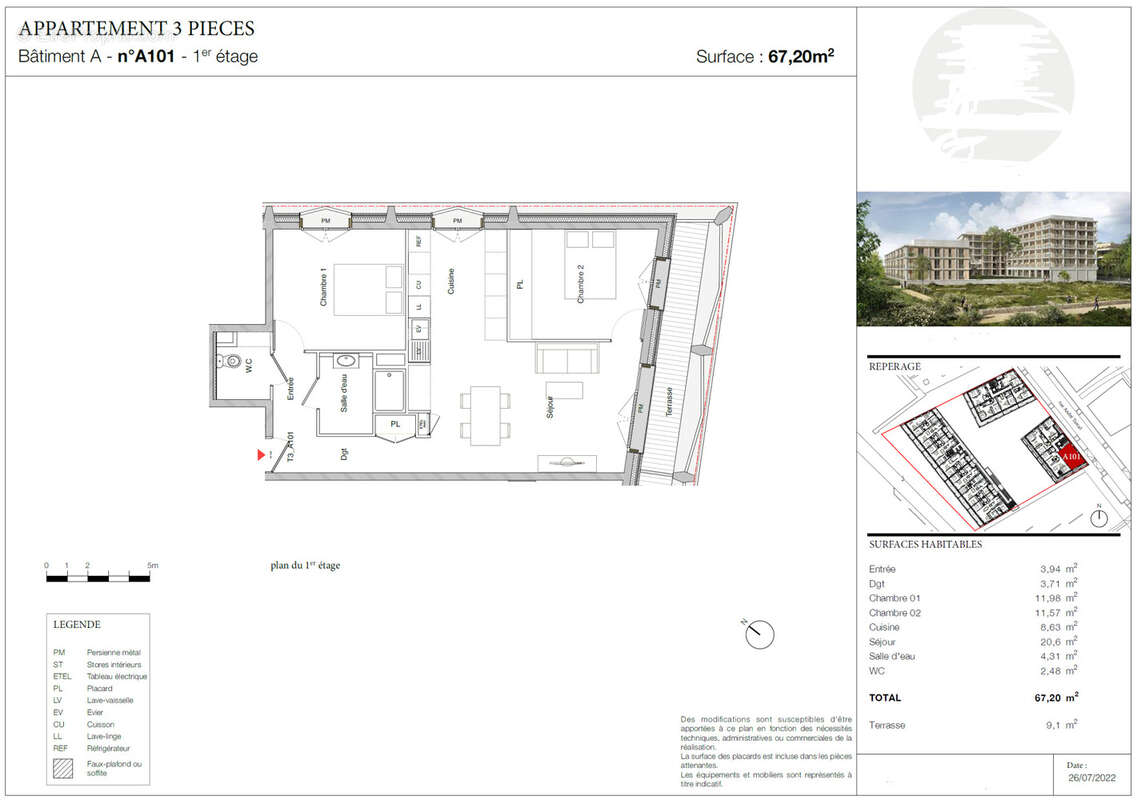 Appartement à TOULOUSE