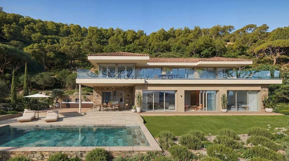 Vente villa 5 chambres vue mer dans un domaine privé a Grimaud - photo 2