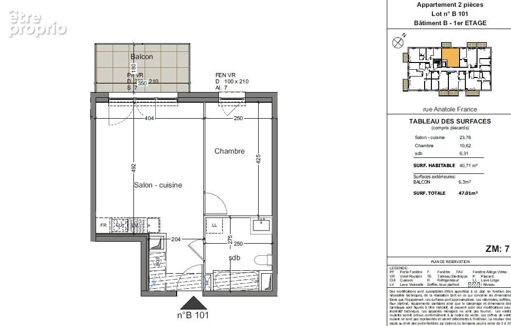 Appartement neuf La Roche Sur Foron 2 pièce(s) 40.71m2 + Balcon 6,3m² - photo 4