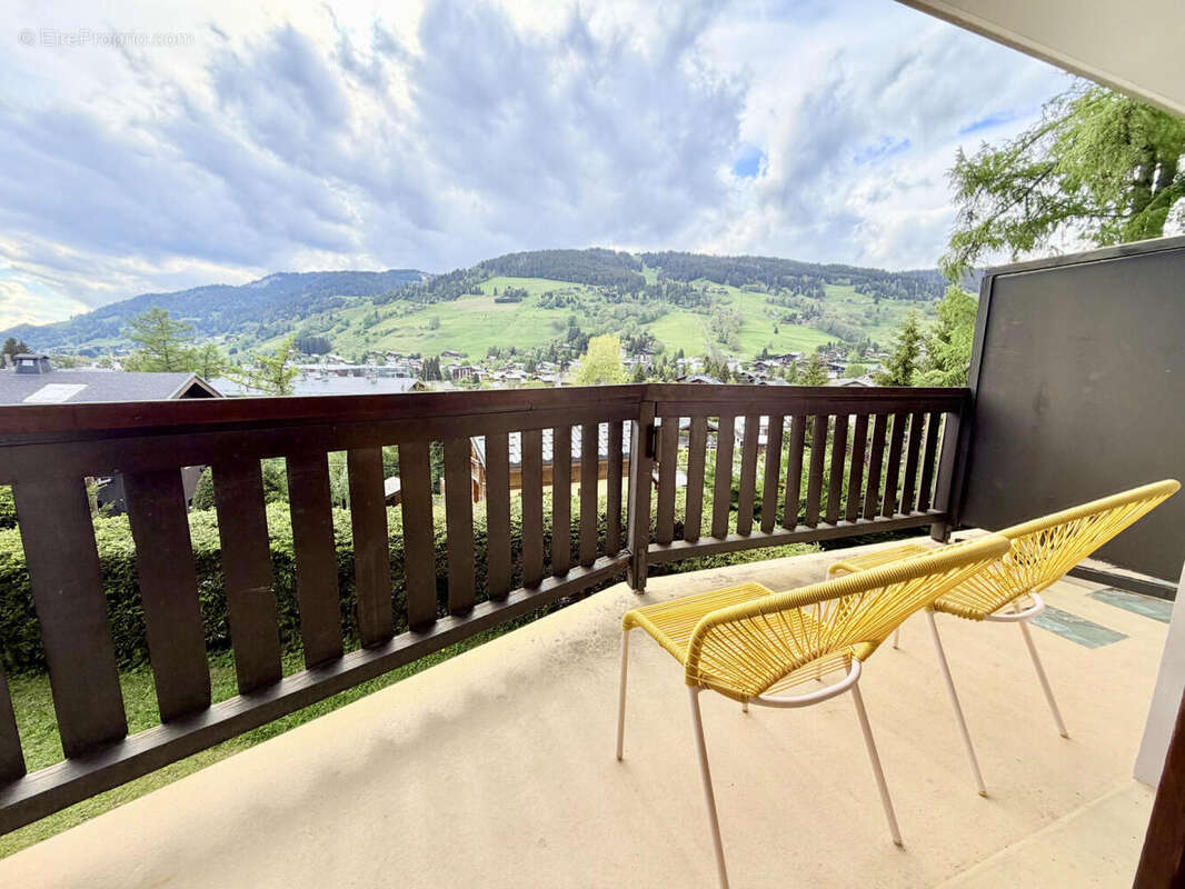 vue balcon (3) - Appartement à MEGEVE