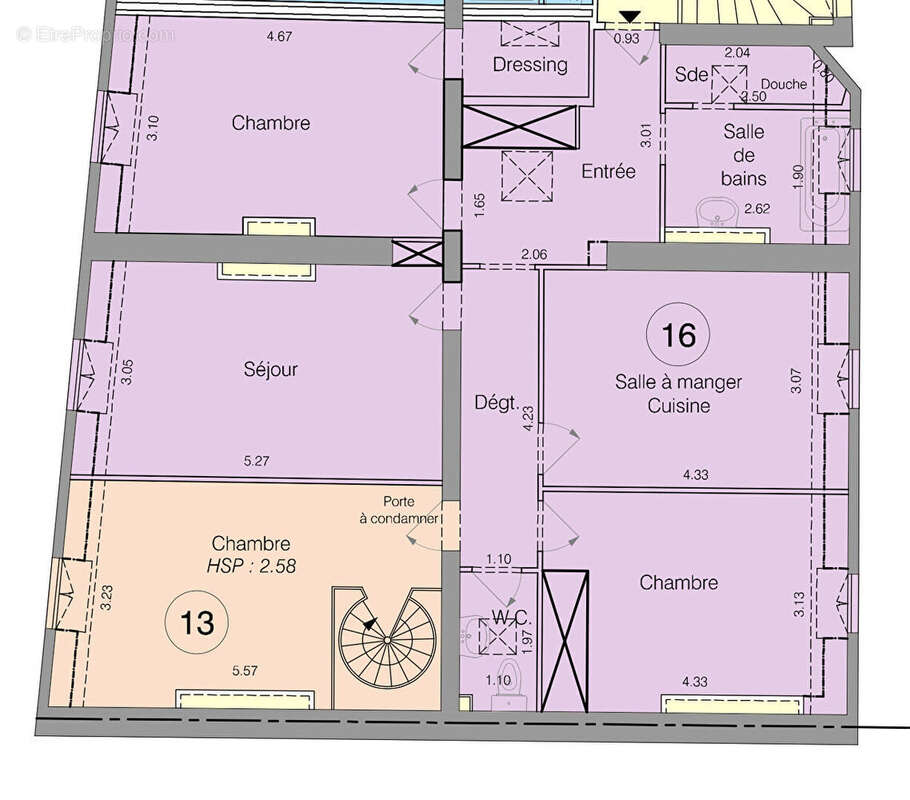Appartement à PARIS-17E