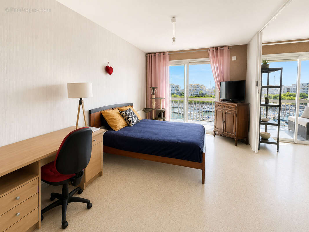 Carnon t3 dernier etage vue port mer etangs - photo 6