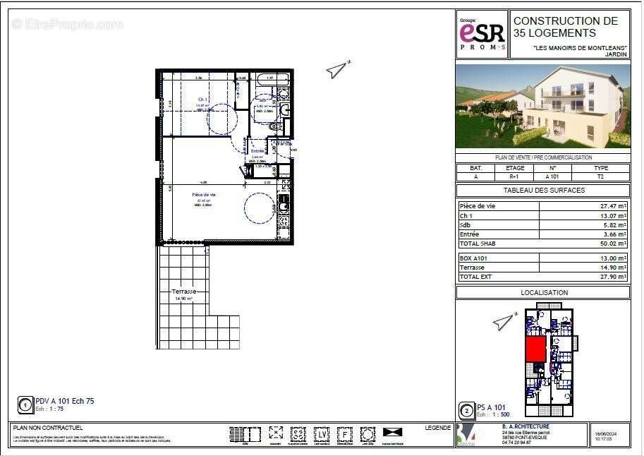 Appartement à JARDIN