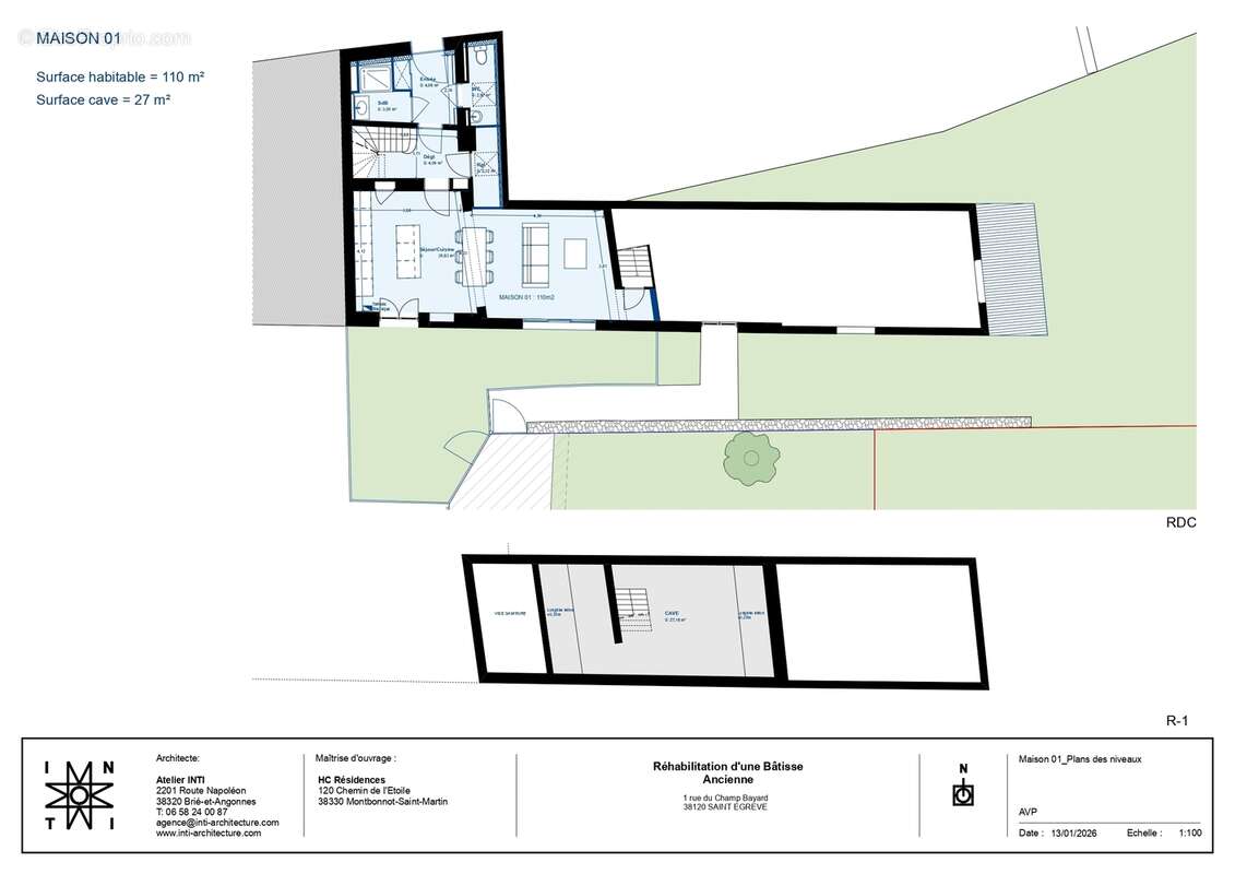 n°1 - Appartement à SAINT-EGREVE