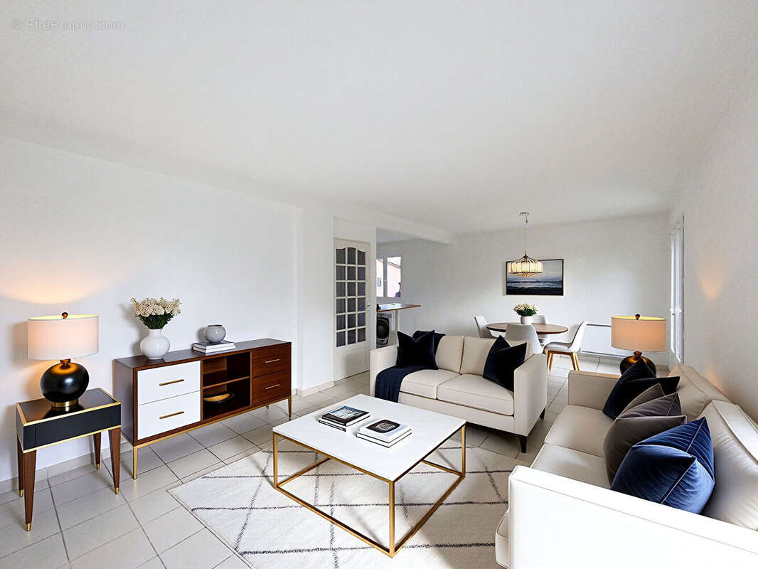 Maison individuelle , 96m2 sur terrain 400m2, trois chambres, un bureau,  un garage. - photo 4