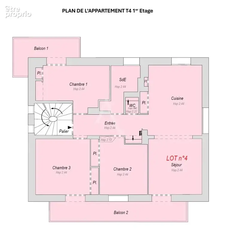 Appartement  4 pièces 74 m2 avec garage, place de parking et jardin - photo 14