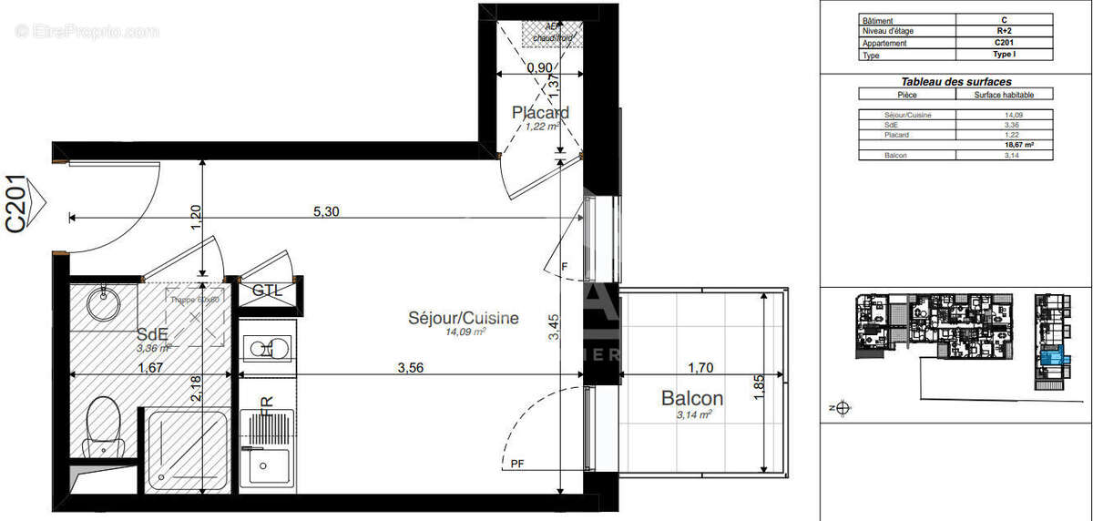 Appartement à LA RICHE