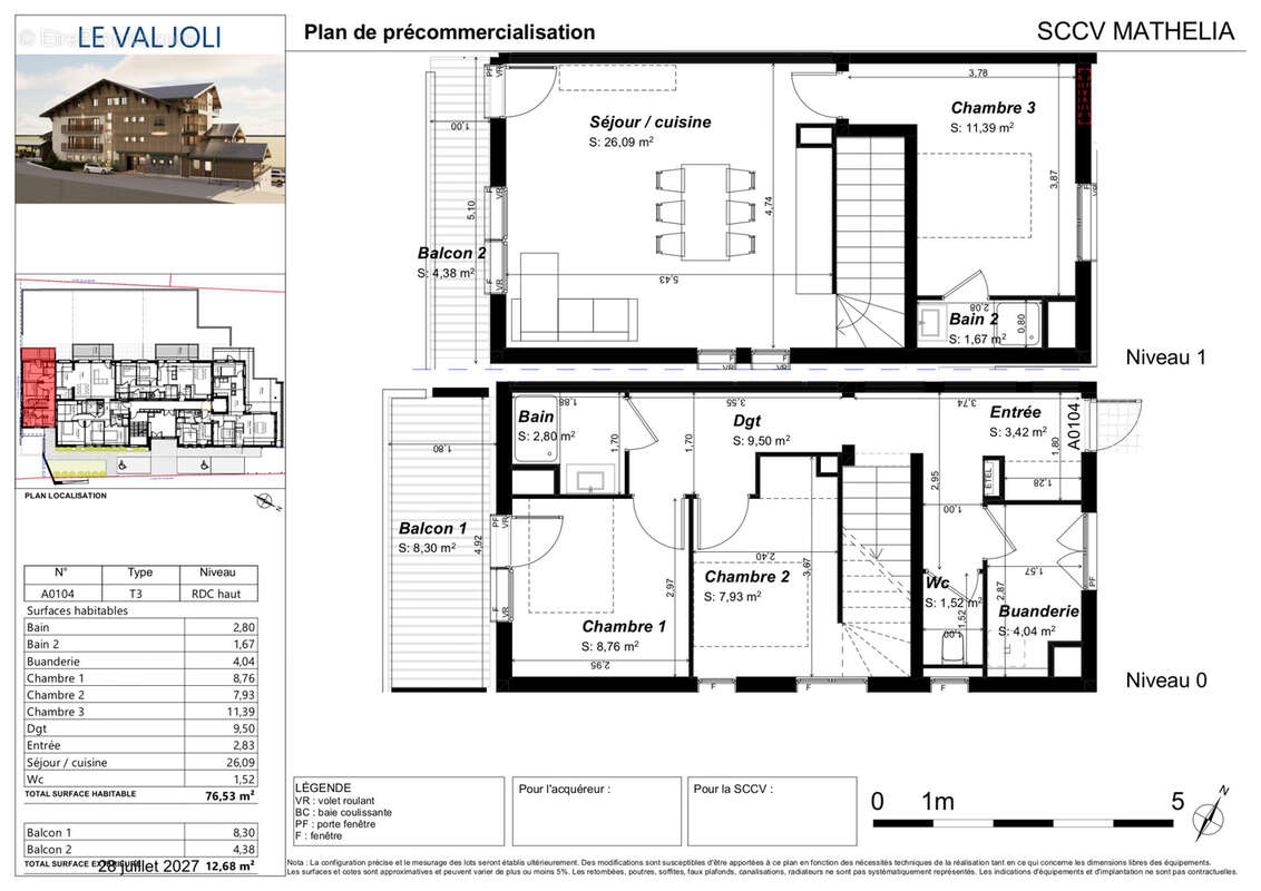 Duplex de 4 pièces sur RDC et 1er étage réhabilité , Le Val Joli - photo 2