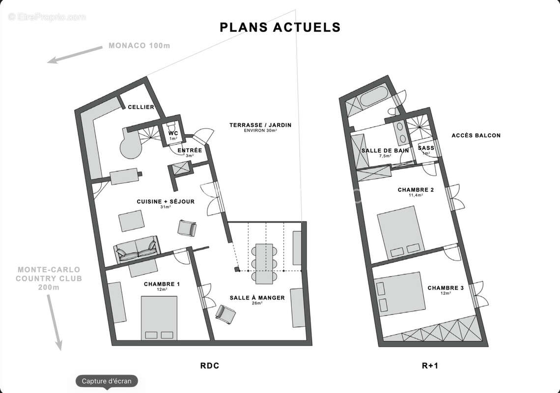 Roquebrune-cap-martin - frontière monegasque - maison de charme (4p) de 105 m2 au calme  - - photo 12