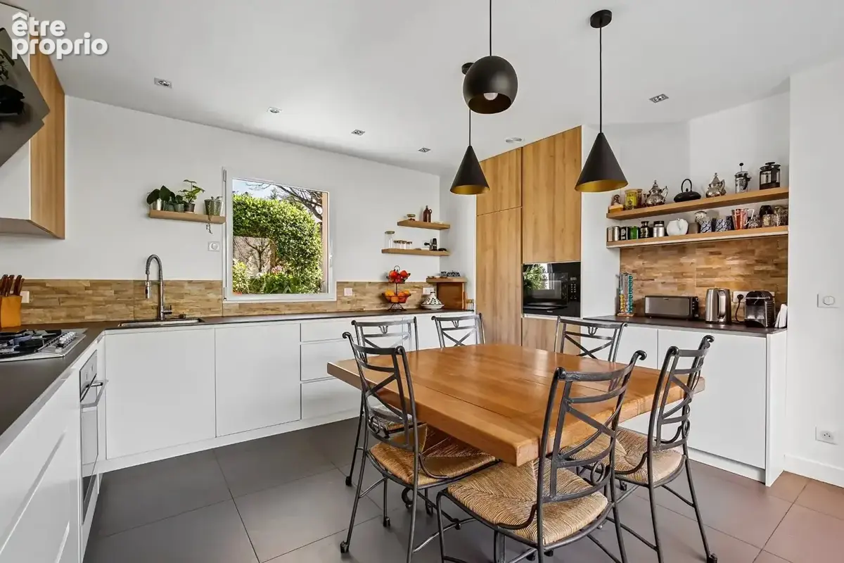 Exclusivite chatou - maison contemporaine de 190  m² - terrain 706 m² - sous-sol - au calme- lumineux - sans vis a vis - photo 6