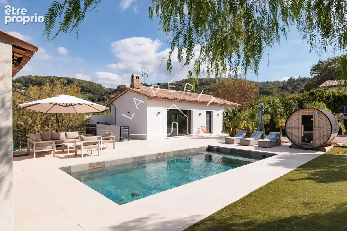 PÉGOMAS   Villa coup de cœur rénovée avec piscine   Calme absolu - photo 11