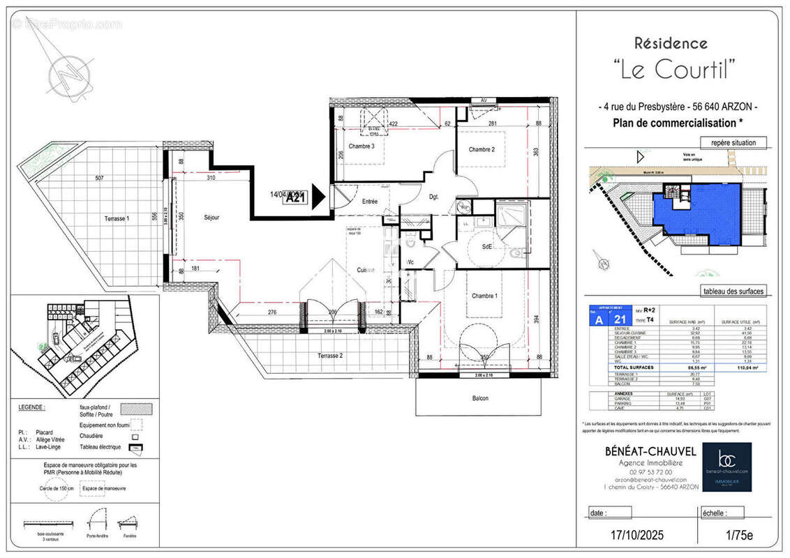 ARZON BOURG, Appartement neuf T4 - photo 4