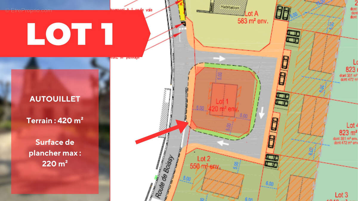 Terrain à AUTOUILLET