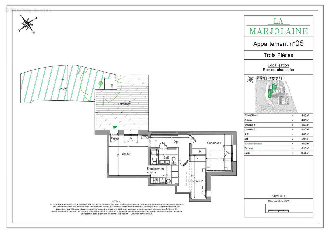 Appartement à MOUANS-SARTOUX