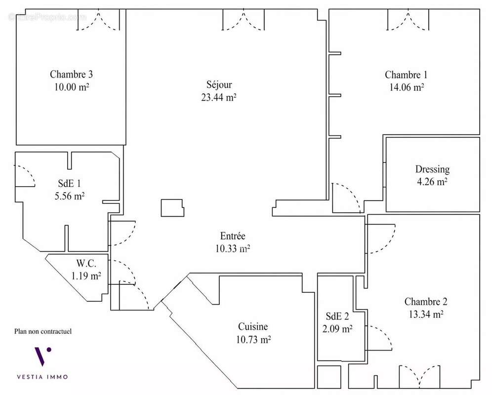 Appartement à LA GARENNE-COLOMBES