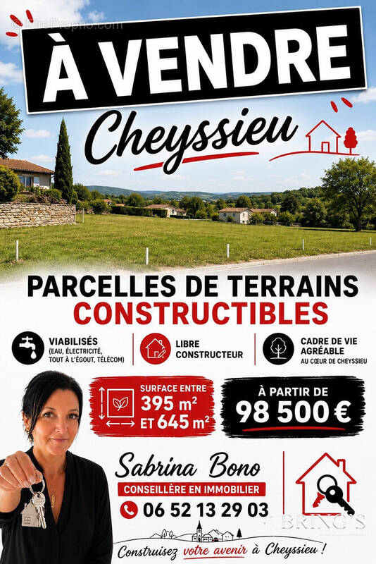 Terrain à CHEYSSIEU